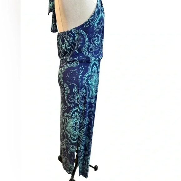 CYNTHIA ROWLEY HALTER MAXI DRESS SZ M - Picture 7 of 10